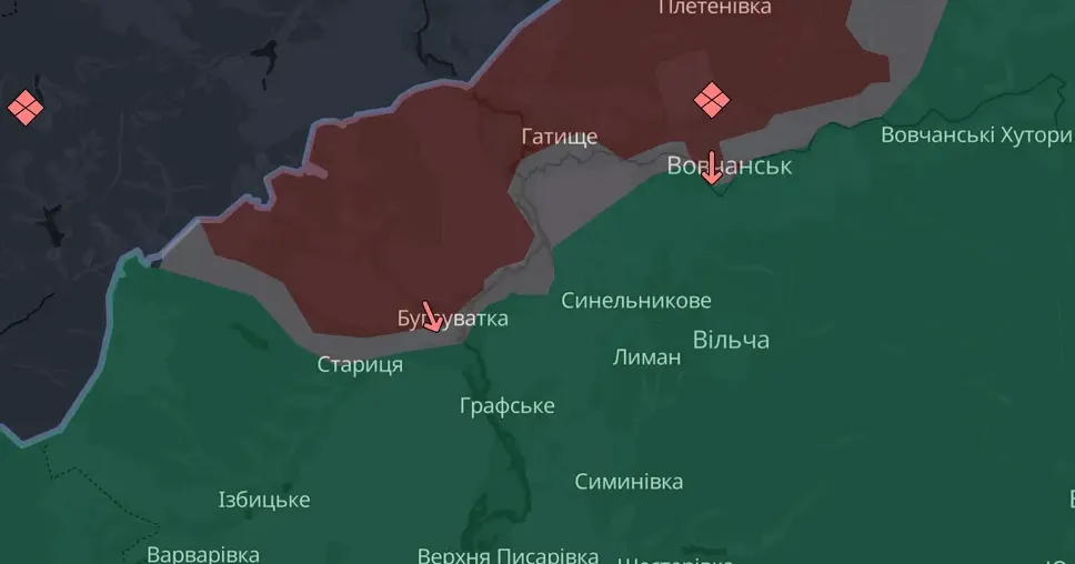 Карта DeepState станом на 06.07.2024 Триває битва за центр Вовчанська — експерти ISW на порталі Gromada Group