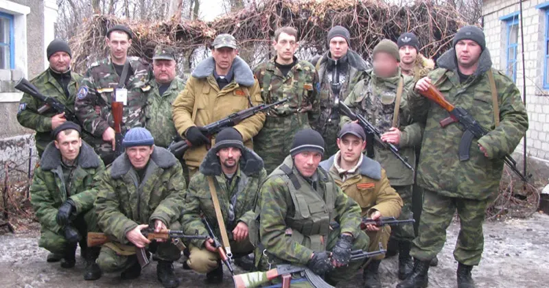 Бойовики з бригади Алєксандра Нєвского / Фото з відкритих джерел Під Вовчанськом окупанти змушені кидати в бій добровольчі православно-комуно-фашистські бригади на порталі Gromada Group