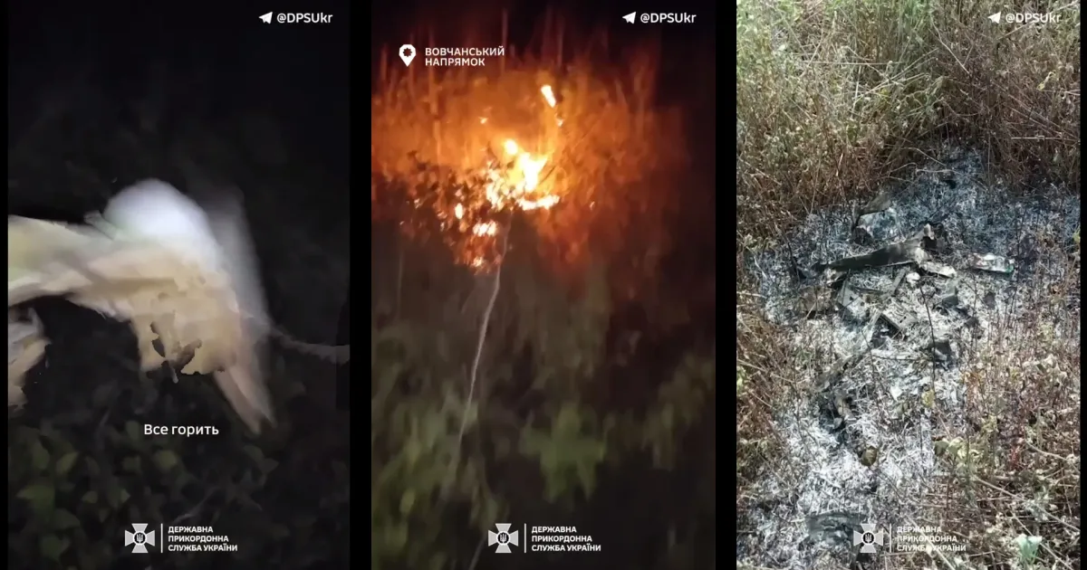 Скриншоти з відео Не Zalaзь в українське небо! Ворожий розвіддрон збили на Вовчанському напрямку на порталі Gromada Group
